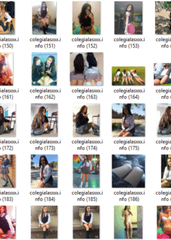 Colegialas mostradas en varios packs completitos 2